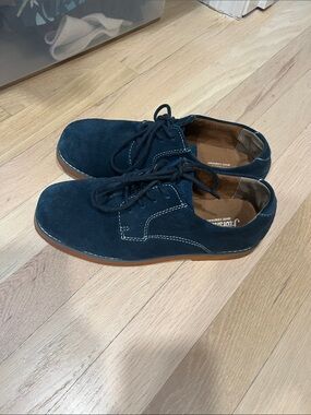 Florsheim Navy Suede Derby Shoes
